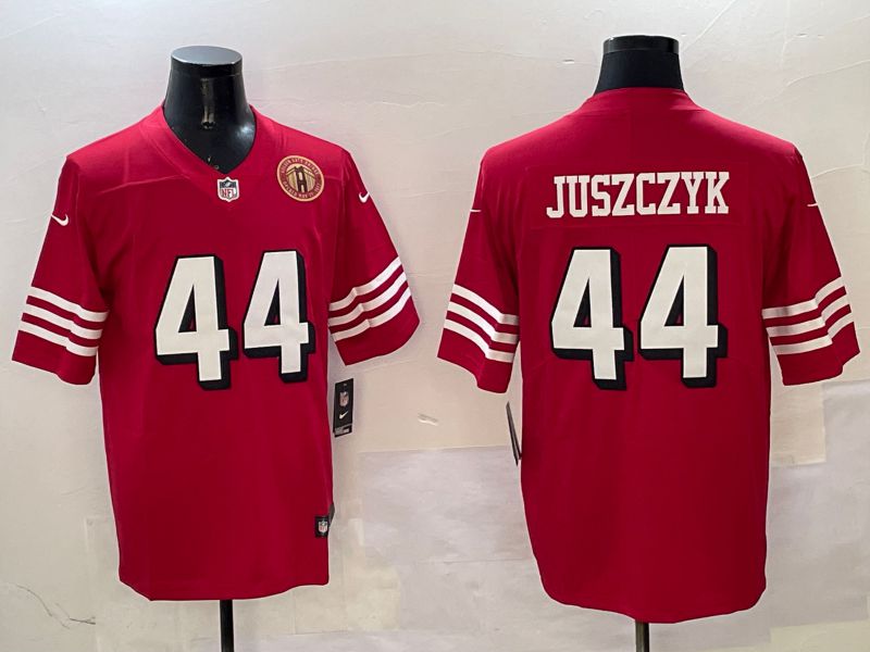 Men San Francisco 49ers 44 Juszczyk Red Second generation 2025 Nike Limited NFL Jersey style 5